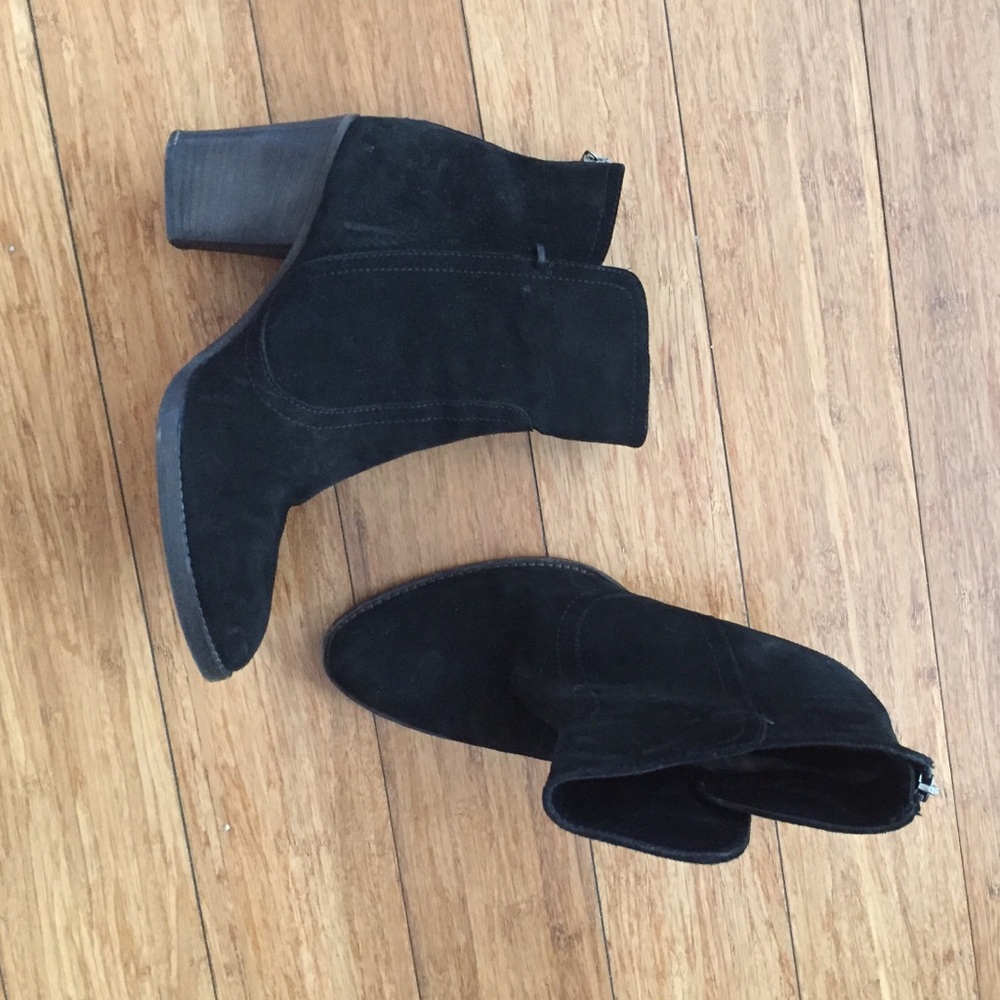 Aquatalia black booties. Real leather/suede